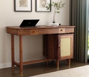 study table design from wooden street