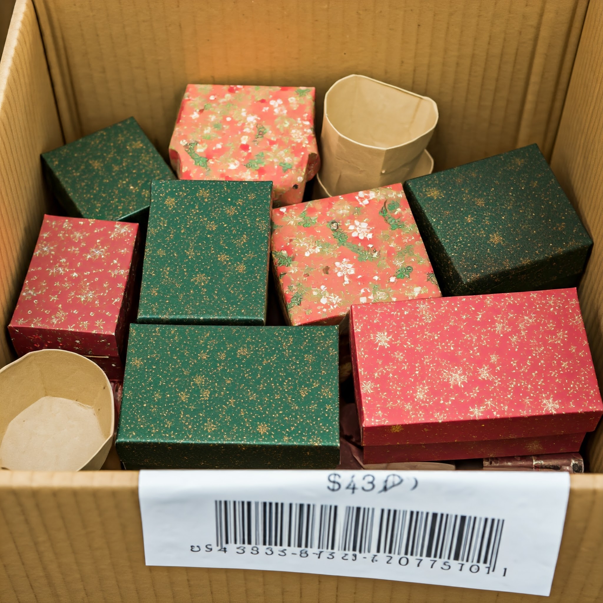 Wholesale Christmas boxes for gifts in festive designs, perfect for bulk packaging.