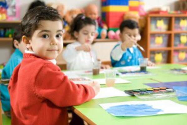 kids enjoying in kindergarten