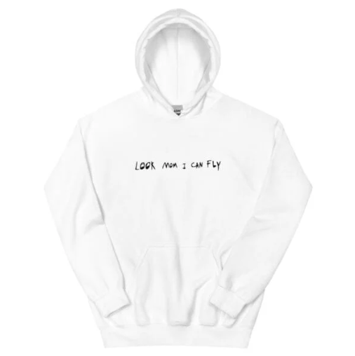 Astroworld Look Mom I Can Fly Hoodie White .