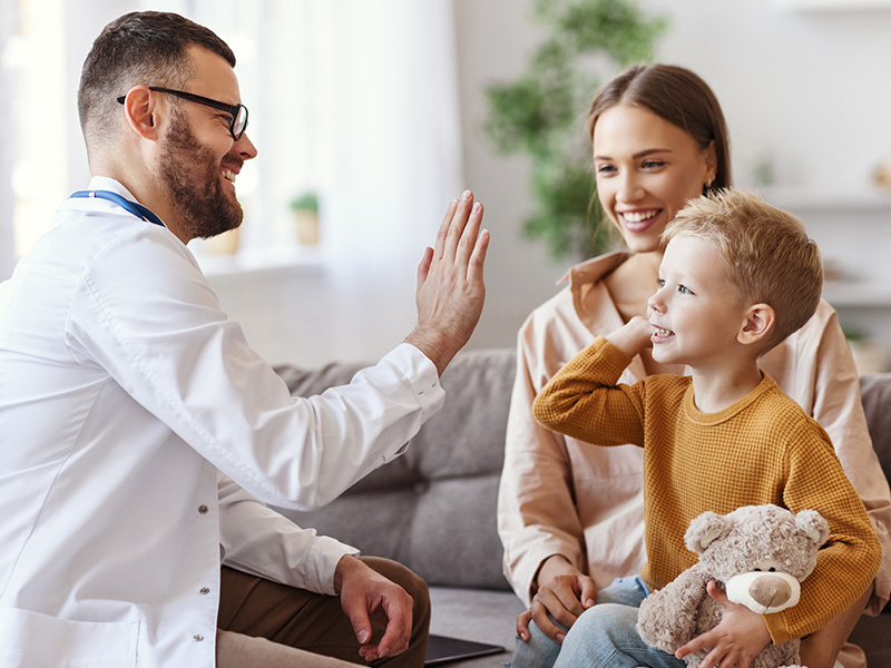 Doctor at home in Dubai