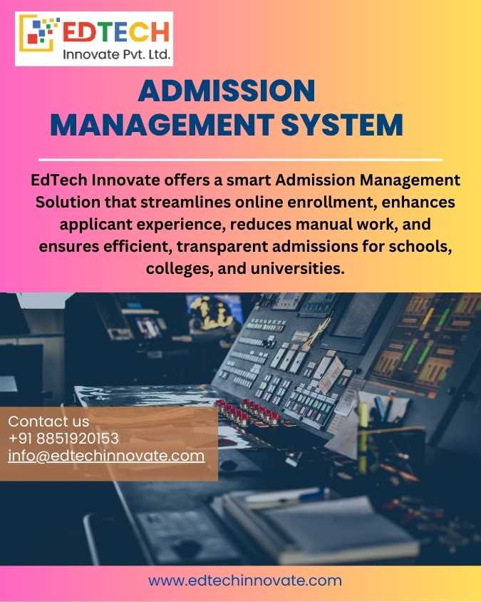 Admission management solution