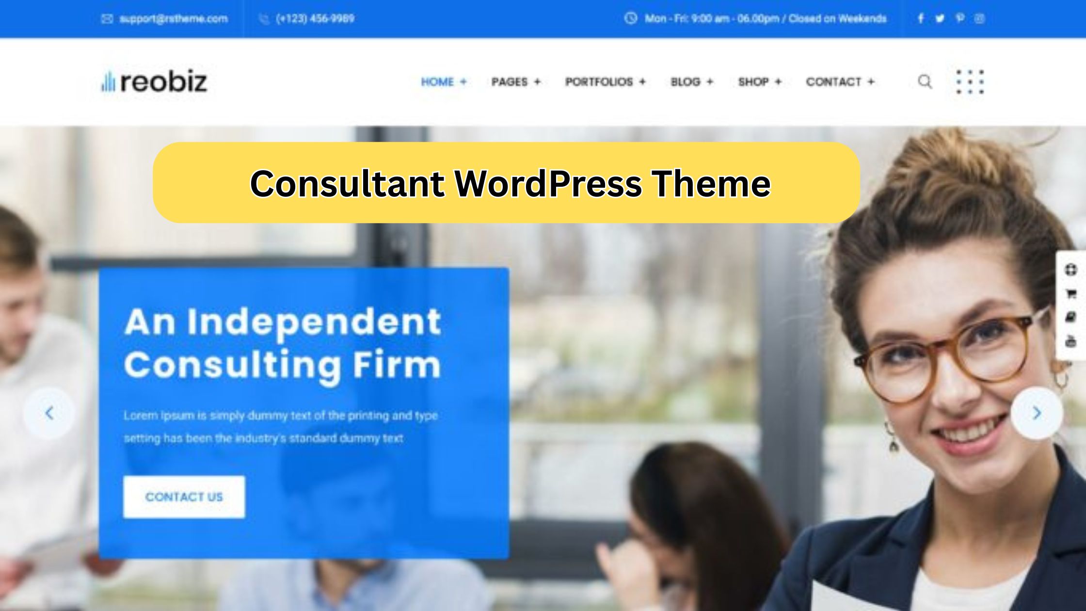 Free Consultant WordPress Theme for a Strong Online Presence