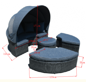 Rattan Encore Modular Sofa Daybed 