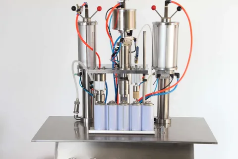 aerosol filling machine