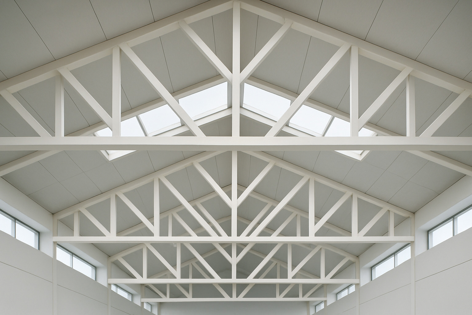 chevron bracing roof trusses