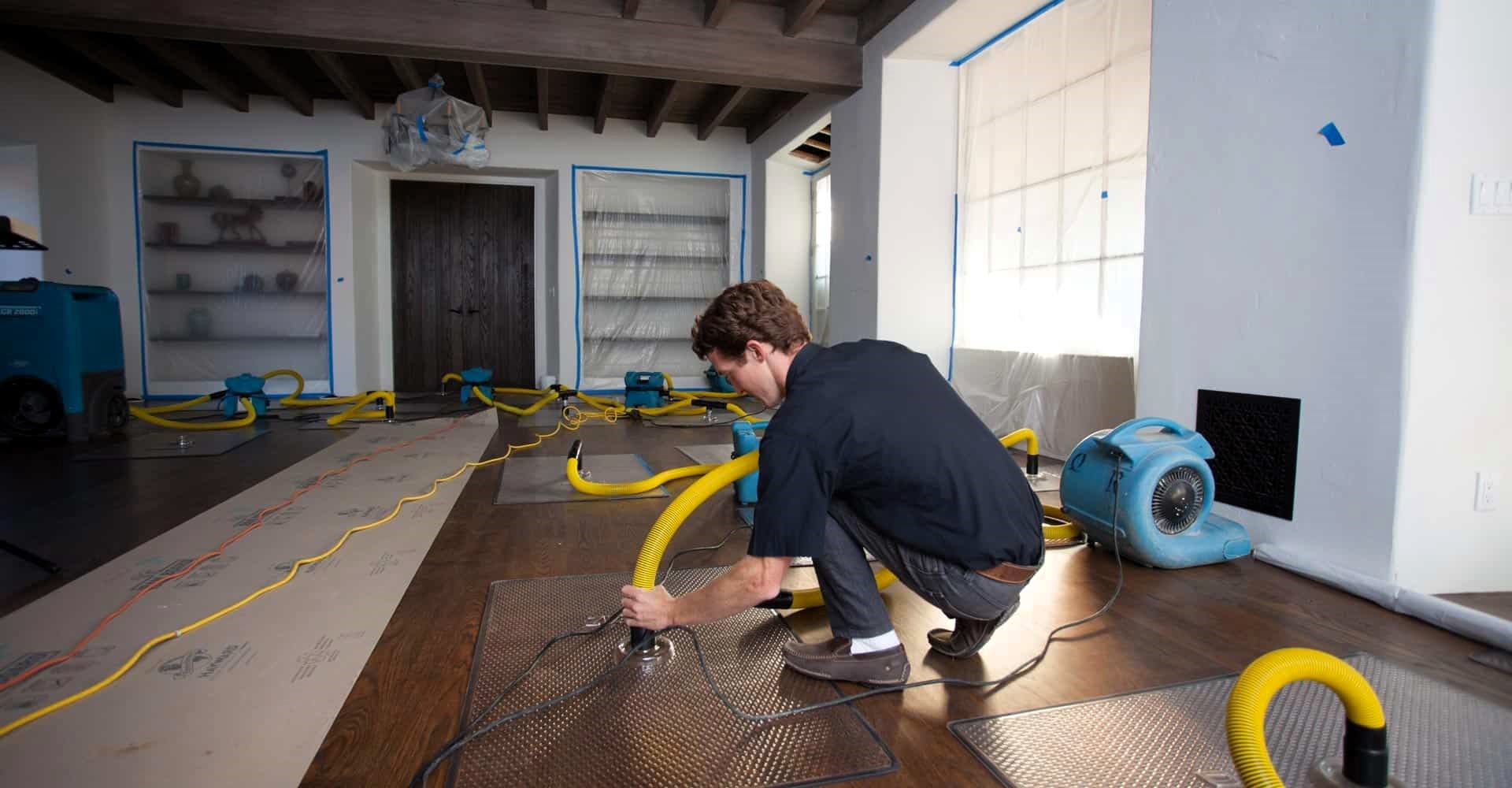 flooded basement cleanup