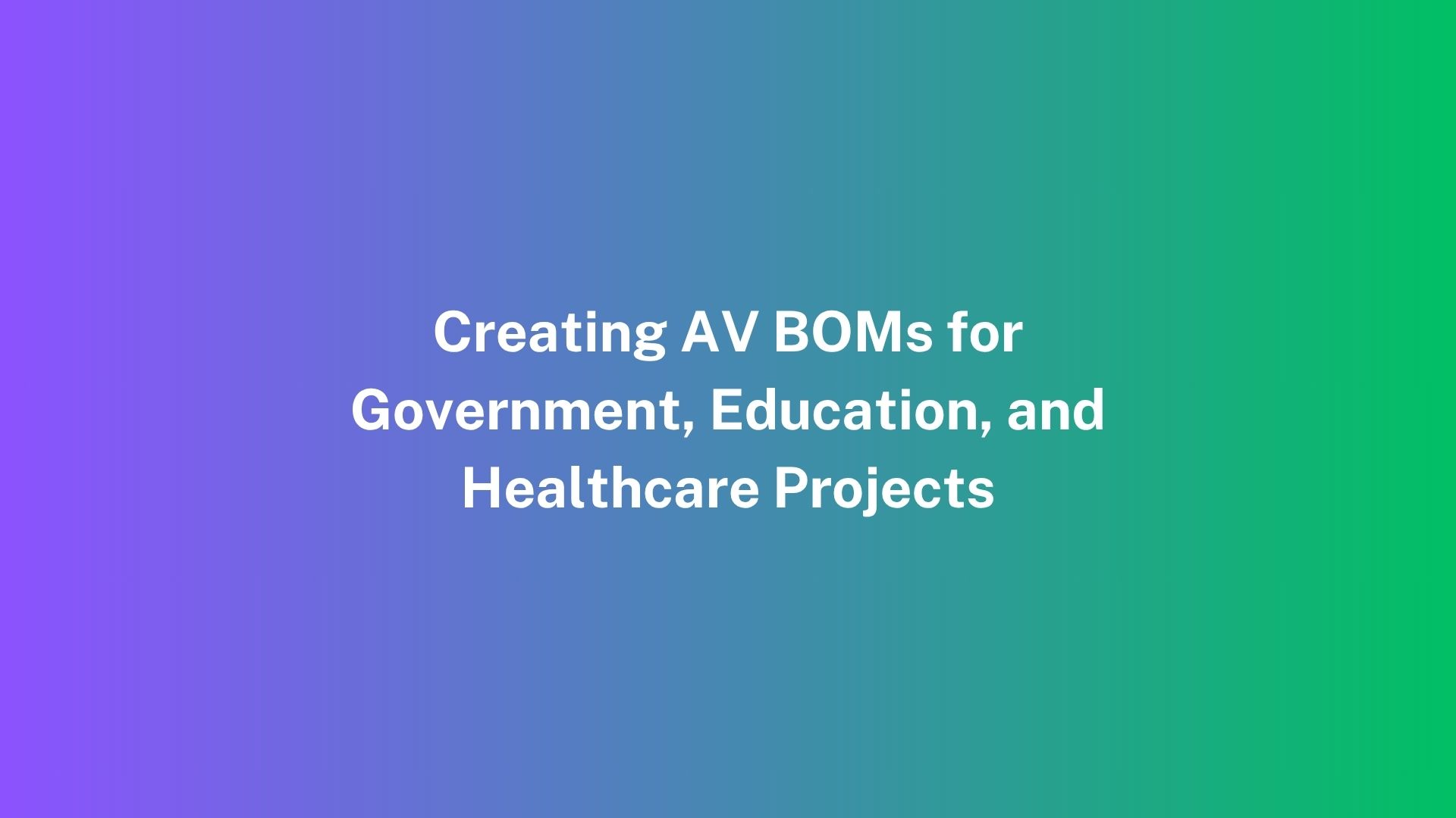 AV BOM