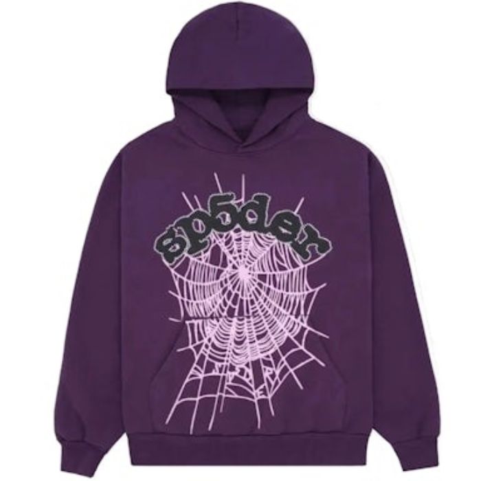 Purple Spider Web Hoodie