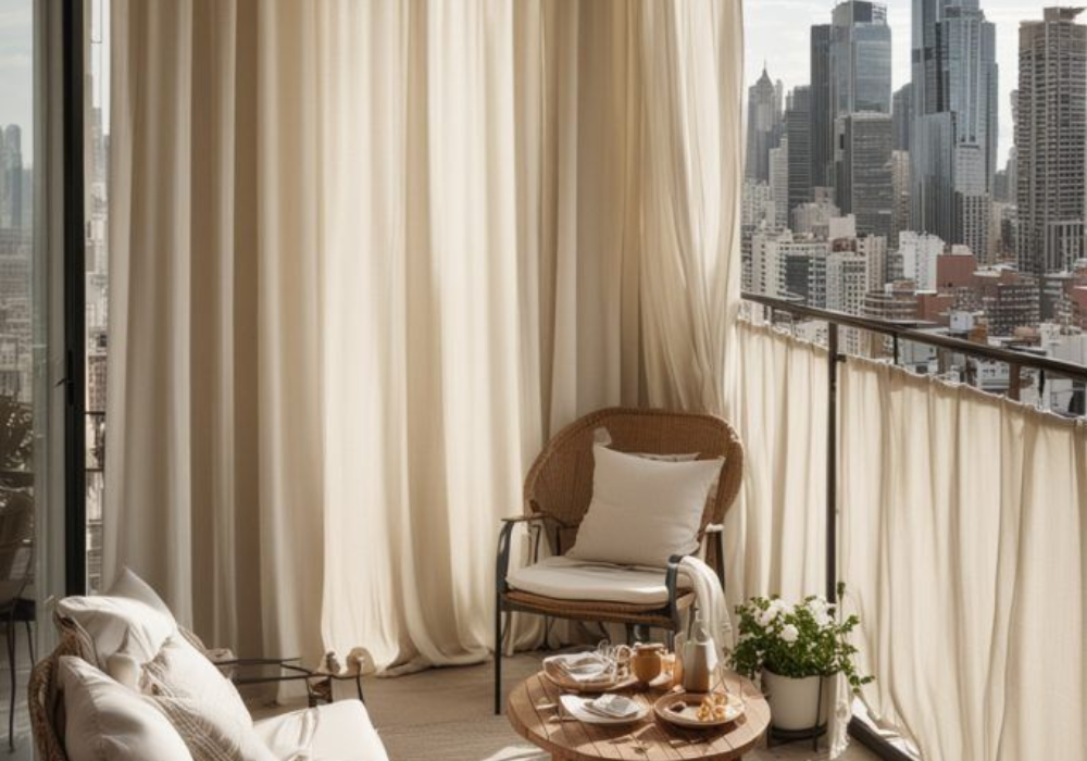 curtain balcony