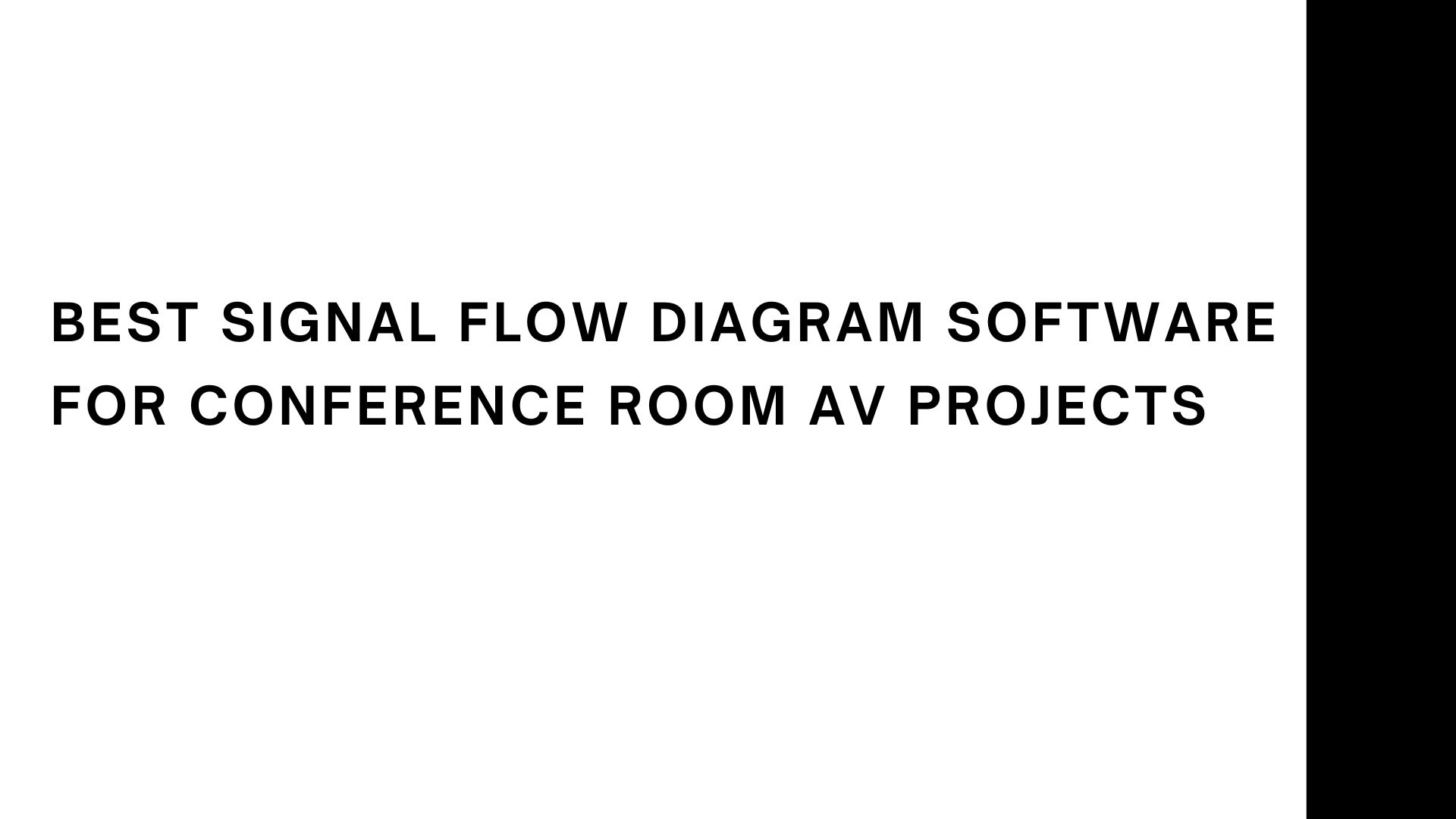 best Signal Flow Diagram Software
