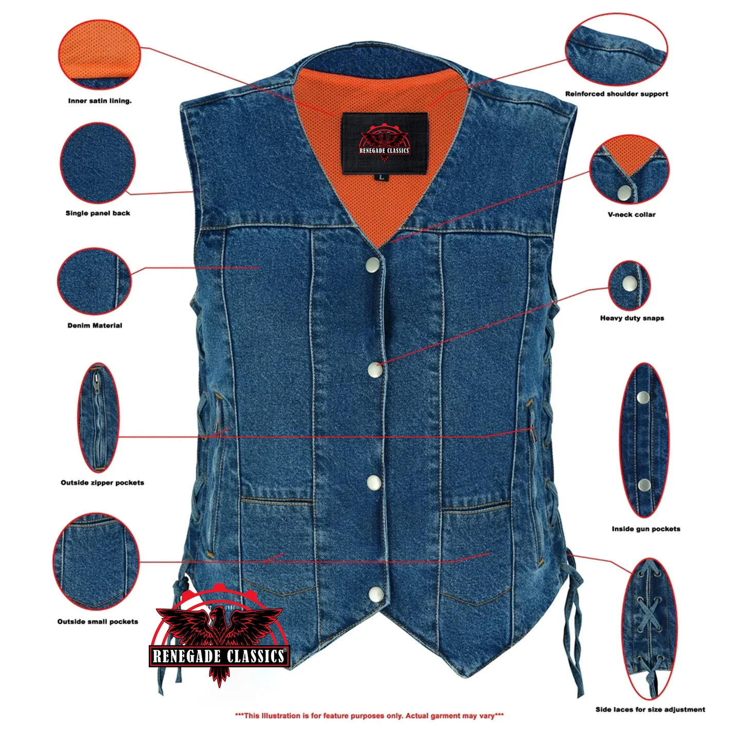 Women Denim Vests