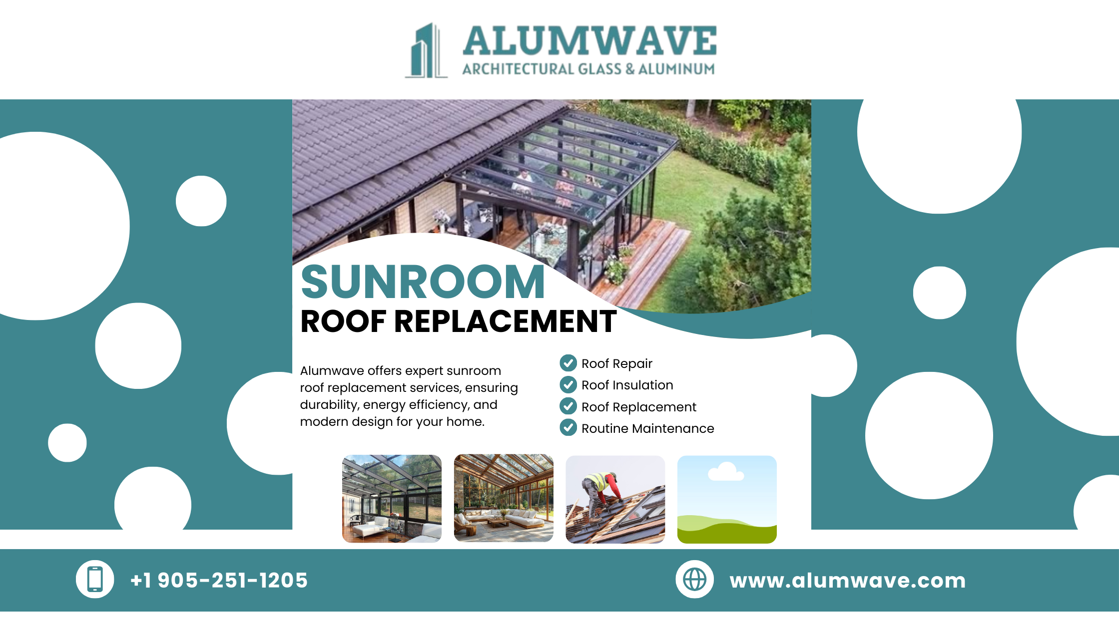 Sunroom roof replacement