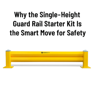 Single Height Heavy Duty Warehouse Guard Rail Starter Kit