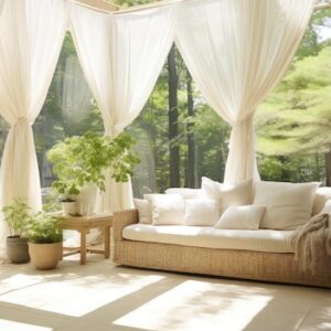 Natural Serenity: Designing Wellness-Focused Homes with Linen Curtains