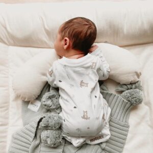 tummy time with pillow