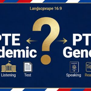 PTE Academic vs PTE General