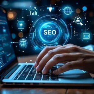 Digital marketing expert analyzing website performance for a business in Ilford