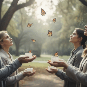 release butterflies at funeral