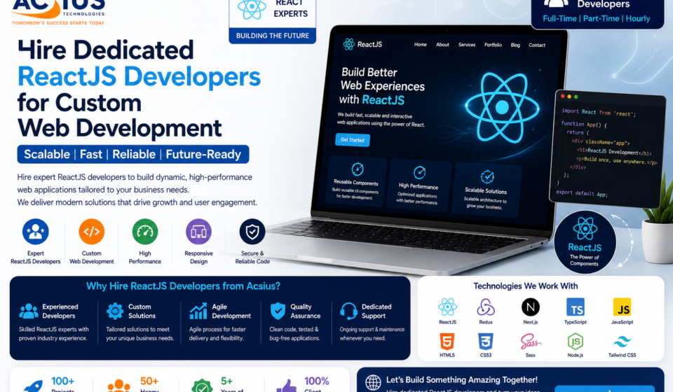 Hire Dedicated ReactJS Developers